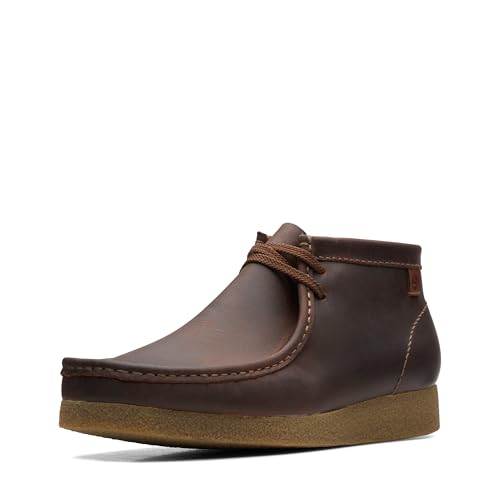 Clarks mens Shacre Ankle Boot, Beeswax Leather, 10.5 Wide US