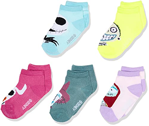 Disney unisex baby Disney Nightmare Before Christmas 5 Pack Shorty Socks, Pastel Multi, 2-4T US