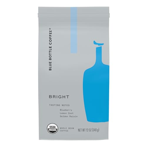 Blue Bottle Whole Bean Organic Coffee, Bright, Light Roast, 12 Ounce Bag (Pack of 1)