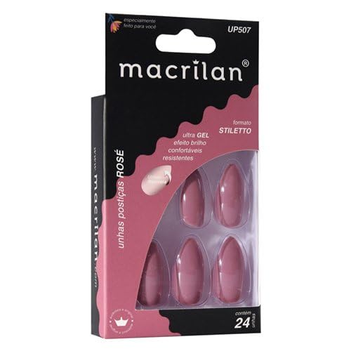 Unhas Postiças Estilo Stiletto Macrilan