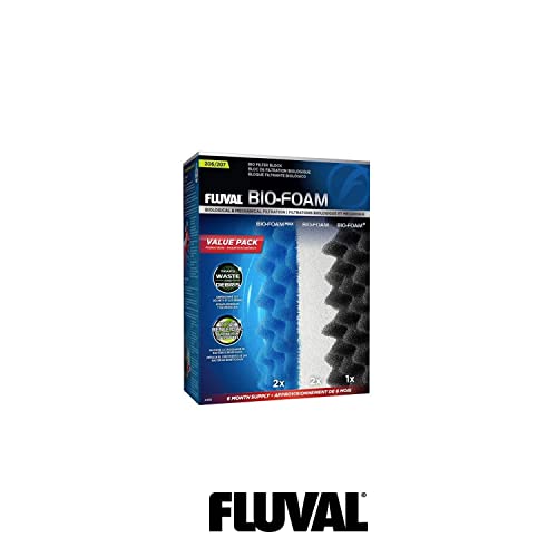 Fluval 206/207 Bio Foam Value Pack, Replacement Aquarium Filter Media