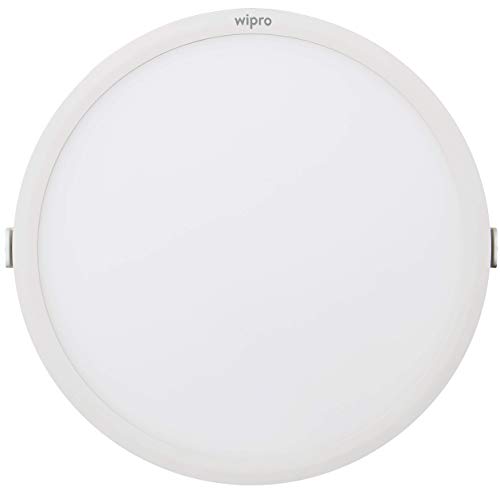 Wipro 9W LED Cool Daylight Downlighter, Pack of 1, (456000000000)