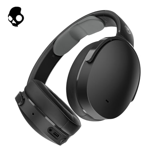 Skullcandy Hesh ANC Wireless Bluetooth Over-Ear Headphones with Mic, 100 dB Active Noise Cancellation, 40mm Drivers, 22Hr Battery + Rapid Charge, Fold