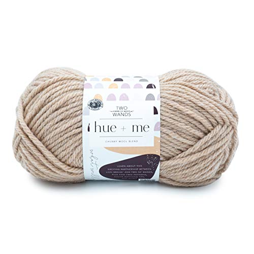 Lion Brand Yarn, Hue + Me Chunky Yarn for Crocheting, Knitting, and Crafts, Desert, 1 Pack