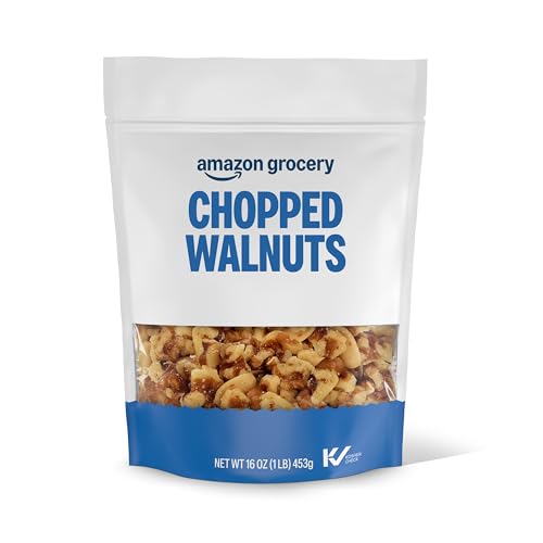 Amazon Brand - Happy Belly Chopped Walnuts, 16 Ounce