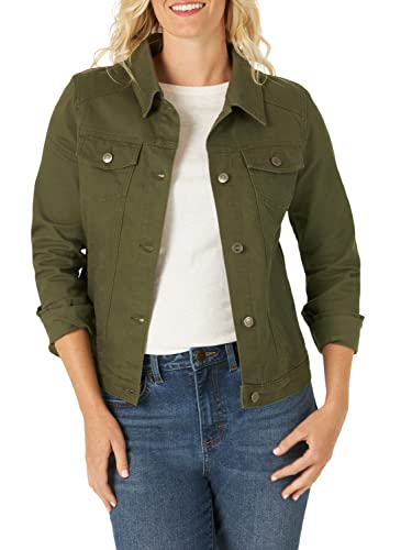Riders by Lee Indigo Women's Denim Jacket, Olive Night, X-Large