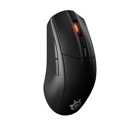 SteelSeries Rival 3 Wireless Gaming Mouse - 400+ Hour Battery Life - Dual Wireless 2.4 GHz and Bluetooth 5.0-60 Million Clicks - 18,000 CPI TrueMove A