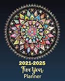 20212025 Five Year Planner 5 Year Monthly Planner 20212025 With Yearly And Monthly Goals 60 Months Calendar Agenda Logbook Organizer And Cute Colorful Mandela Cover