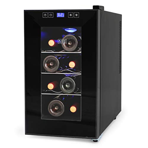 BLACK+DECKER BD60026 Wine Cellar with LED Display (8-Bottle Capacity)Ivation Premium 6 Bottle Horizontal Thermoelectric