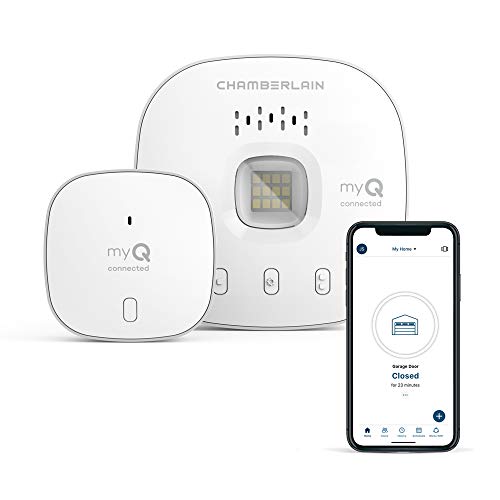 Myq Chamberlain Smart Garage Control Wireless Garage Hub And Sensor With Wifi Bluetooth Smartphone Controlled New Design Myq G0401 Es White Pricepulse