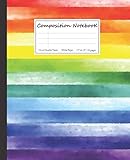 Composition Notebook College Ruled Rainbow Notebook Beautiful Notebook Cover Best Quality Paper Notebooks Great Gift Ideas Composition Notebook For Girls Kids Kindergarten