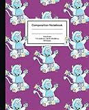 Little Yeti Composition Notebook Wide Ruled Deep Purple 100 Sheets