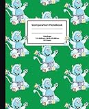 Little Yeti Composition Notebook Wide Ruled Deep Green 100 Sheets