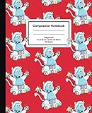 Little Yeti Composition Notebook College Ruled Deep Red 100 Sheets