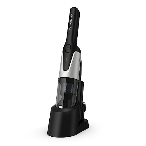 (-42%) Rowenta X-Touch Handstaubsauger kabellos, inkl. kleiner Bürste und Fugendüse, optimale Saugleistung, kompakt und leicht, 0,6, kg, Digitalmotor, Lade- und Aufbewahrungsstation, schwarz, AC9736