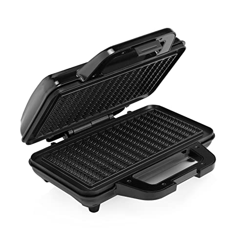 (-21%) Tristar WF-1171 Waffel-Pommes-Maker, 1000 W, Edelstahl, Silber/Schwarz – Elektrischer Maker für 15 knusprige Waffel-Pommes gleichzeitig, Antihaftbeschichtung, einfach zu reinigen