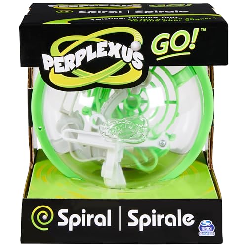 Perplexus GO! Spiral, Compact Challenging Puzzle Maze Skill Game