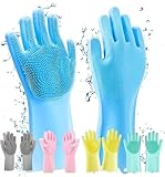 GLUN Magic Silicone Dish Washing Gloves Silicon Cleaning Gloves