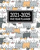 Five Year Planner 20212025 5 Year Monthly Plannerjanuary 2021december 2025 Five Year Agenda Schedule Organizer 60 Month Planner With Federal Logbirthday List Kitty Pattern Cover