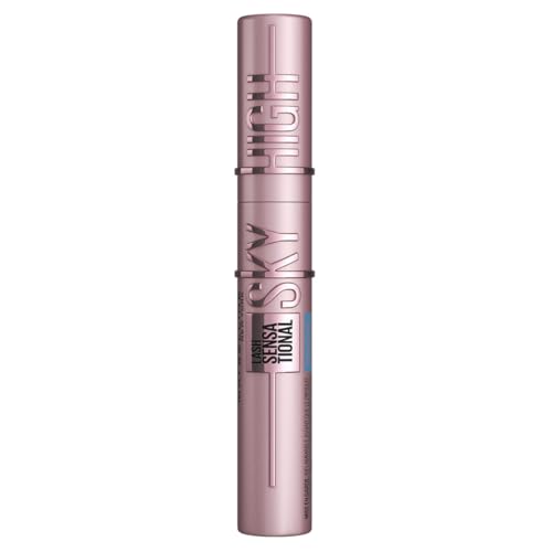 Maybelline Lash Sensational Sky High Waterproof Mascara Makeup, Volumizing, Lengthening, Defining, Curling, Multiplying, Buildable Formula, Very Black, 1 Count