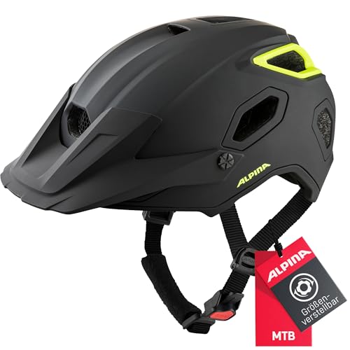 Alpina COMOX MTB-Fahrradhelm, Black-neon matt, 57-62 cm