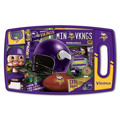 YouTheFan NFL Minnesota Vikings Retro Series Cutting Board