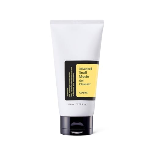 COSRX Advanced Snail Mucin Gel Cleanser, 5.07 Fl Oz / 150 mL, Rich Daily Deep Cleansing Gel for Dry & Sensitive Skin, Korean Skin Care, Not Tested on Animals, No Parabens