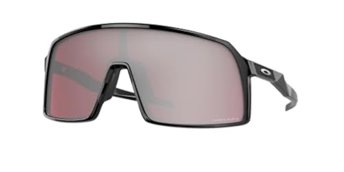 Oakley Men's Oo9406 Sutro Rectangular Sunglasses, Polished Black/Prizm Snow Black Iridium, 37 mm