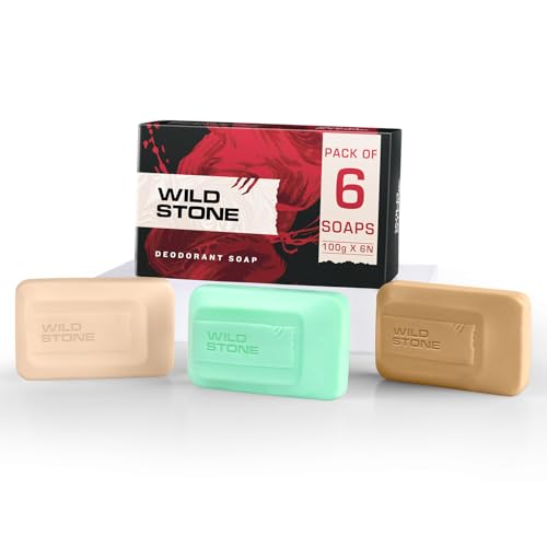 Ultra Sensual, Forest Spice and Musk Soaps for Bath, (Pack of 6, 100gm each) | Grade 1 soaps | Refreshing Bath Soap for Men | Skin-Friendly and Energi