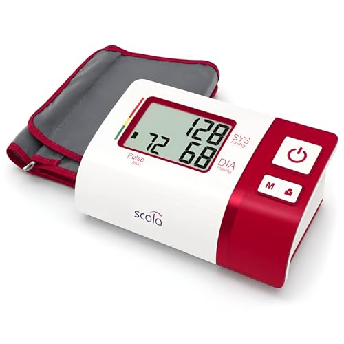 (-36%) scala SC 7620 rot Oberarm Blutdruckmessgerät mit großer Anzeige der Messwerte