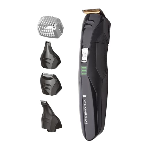 Remington 5-in-1 Titanium Multi-Grooming Kit, PG6024AU, Cordless Rechargeable Groomer +...