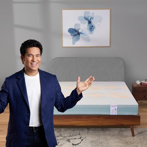 Livpure Smart Ortho DUOS-X Plus Reversible Dual-Flip HR Foam Mattress |Ortho Medium Soft & Firm 2-in-1 Comfort| High GSM Tranquil Fabric|King Bed (78x