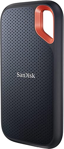 Sandisk2TB Extreme Portable SSD - Up to 1050MB/s, USB-C, USB 3.2 Gen 2, IP65 Water and Dust Resistance, Updated Firmwar
