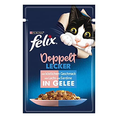 🔥 STARKER PREIS (-34%) FELIX So gut wie es aussieht Doppelt Lecker in Gelee, mit Lachs, 26 x 85g