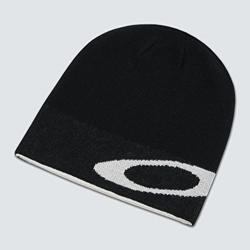 Oakley Men's Beanie Ellipse, Black/White, One Size