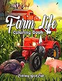 Farm Life Coloring Book An Adult Coloring Book Featuring Charming Country Farm Scenes And Beautiful Farm Animals For Stress Relief And Relaxation
