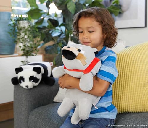 Mattel Minecraft Plush 12-in long Character Dolls, Soft, Squishy, Floppy Collectible Gift for Fans Age 3 Years and Older