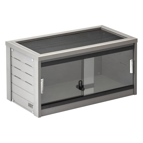 New Age Pet® ECOFLEX® Small 24" Reptile Enclosure, Glass Front Terrarium for Snakes, Lizards & Tortoises, in Maple or Grey, Easy to Clean, Front Access Design