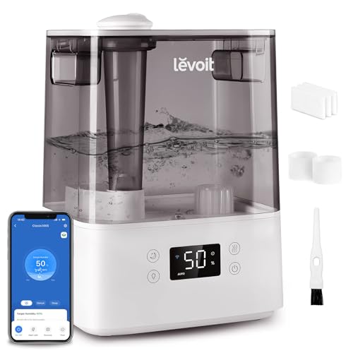 LEVOIT 6L Cool Mist Top Fill Smart Humidifier (Gray)