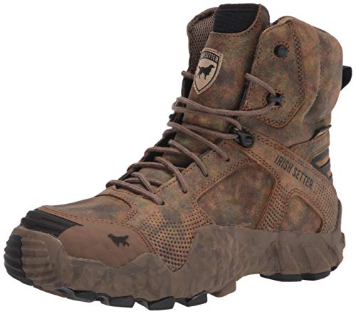 Irish Setter, VaprTrek, Men’s, 8", Waterproof, Hunting Boot, Earth Field Camo (P) (P), 14 D (Medium)