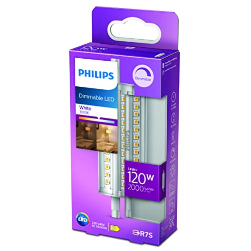 (-51%) Philips Stab-LED R7S Lampe 118 mm (120 W), dimmbare R7S LED Stablampe mit neutralweißem Licht, energiesparende LED Lampe mit langer Nutzlebensdauer