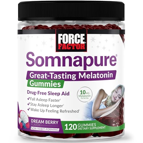 Force Factor Somnapure Gummies with Melatonin for Adults Use Chewable supplements