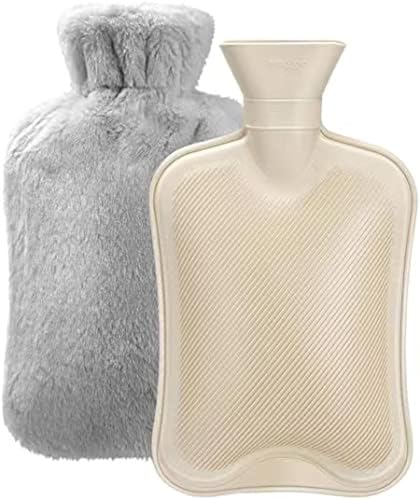 Hot Water Bottle Soft Cover 2L Classic Rubber Cramps Relief