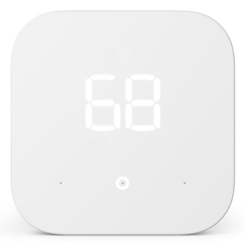 Amazon Smart Thermostat – Save money and energy - Works with Alexa and Ring - C-wire requiredECOLOGOECOLOGO