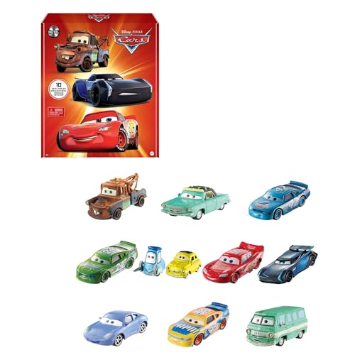 Disney And Pixar Cars Set Of 10 Die Cast Mini Racers Vehicles