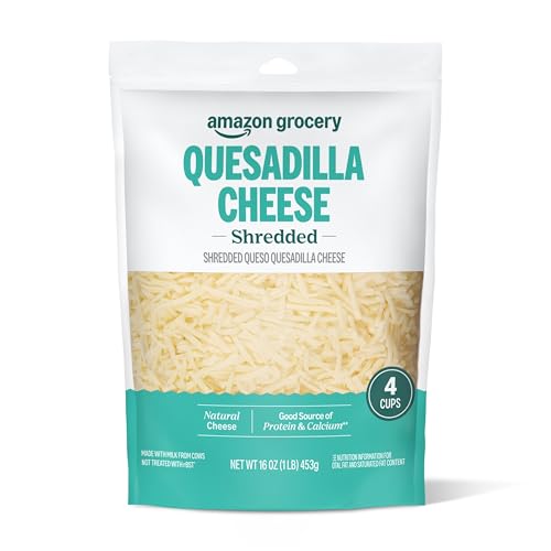 Amazon Grocery, Queso Quesadilla Cheese, Shredded, 16 Oz (Previously Happy Belly Packaging May Vary)
