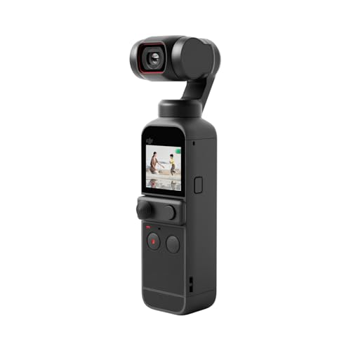 DJI Pocket 2 - Handheld 3-Axis Gimbal Stabilizer with 4K Camera, 1/1.7 CMOS, 64MP Photo, Pocket-Sized, Active Track 3.0, Glamour Effects, YouTube Vide