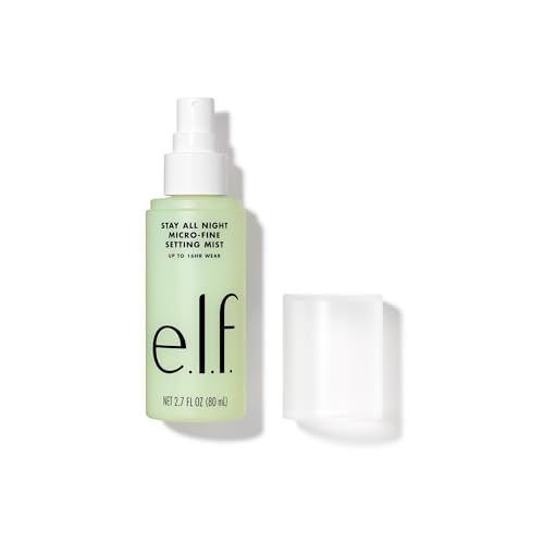 e.l.f. Stay All Night Micro-Fine Setting Mist, Hydrating & Refreshing Makeup Setting Spray For 16HR Wear-time, Vegan & Cruelty-Free, 2.7 Fl Oz