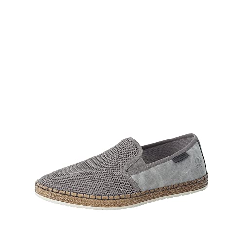 🔥 STARKER PREIS (-51%) Rieker Espadrilles für Herren B5265-43 grau / 43 Gr. 40
