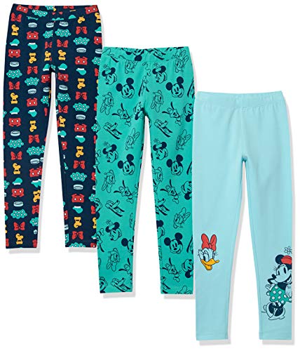 🔥 STARKER PREIS (-28%) Amazon Essentials Disney | Marvel | Star Wars | Frozen | Princess Mädchen Leggings, 3er-Pack, Mickey Und Freunde, 11-12 Jahre